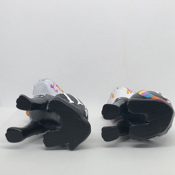Day of the Dead Halloween Skeleton Dog 🐶 Cat 🐈‍⬛ Set 4” NEW 🤍🖤 - Picture 5 of 5